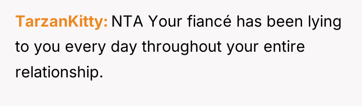 TarzanKitty NTA Your fiancé has been lying to you every...
