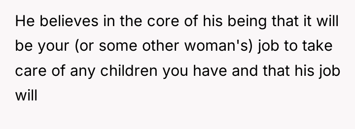 He believes in the core of his being that it...