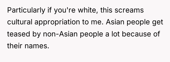 Particularly if you're white, this screams cultural appropriation to me....
