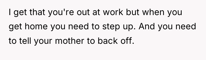 I get that you're out at work but when you...