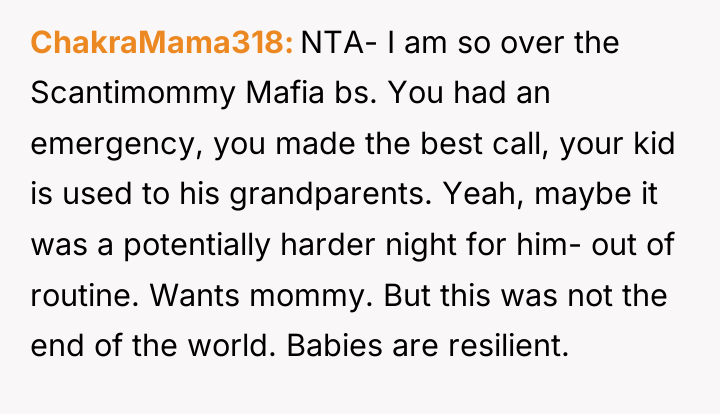 ChakraMama318 NTA- I am so over the Scantimommy Mafia bs....