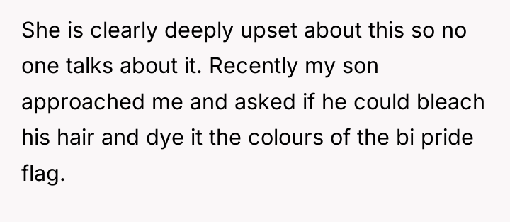 She is clearly deeply upset about this so no one...