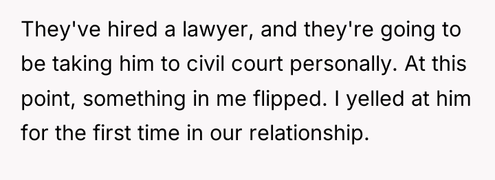 They've hired a lawyer, and they're going to be taking...