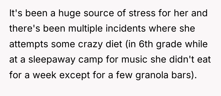 It's been a huge source of stress for her and...
