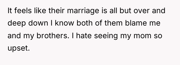 It feels like their marriage is all but over and...