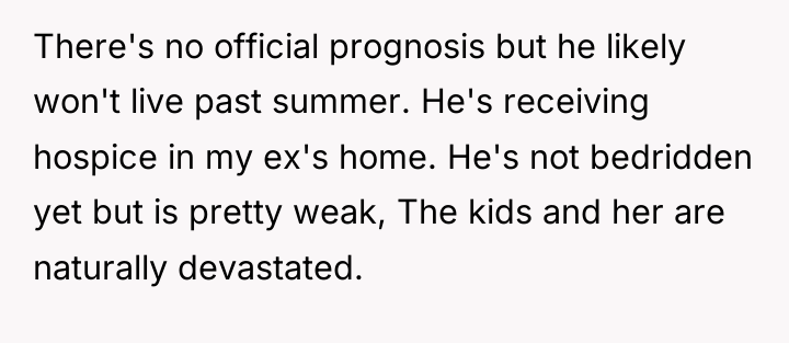 There's no official prognosis but he likely won't live past...