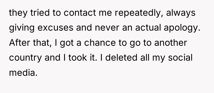 they tried to contact me repeatedly, always giving excuses and...