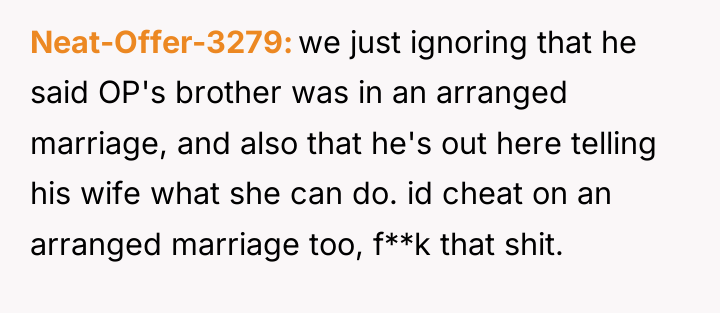 Neat-Offer-3279 we just ignoring that he said OP's brother was...