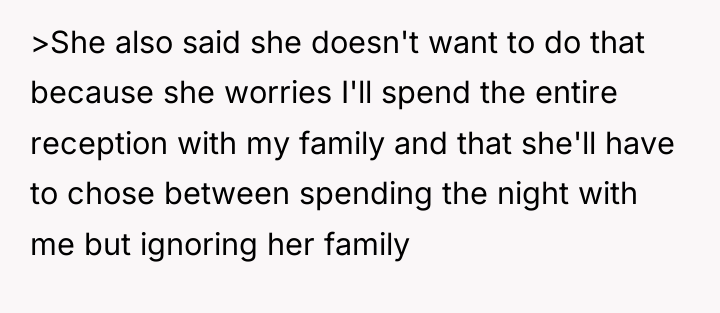 >She also said she doesn't want to do that because...