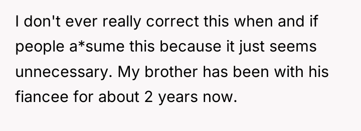 I don't ever really correct this when and if people...