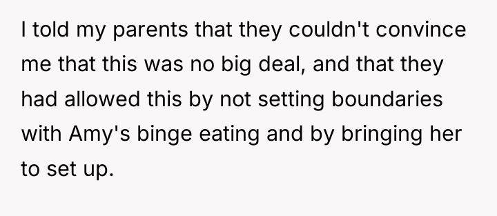 I told my parents that they couldn't convince me that...