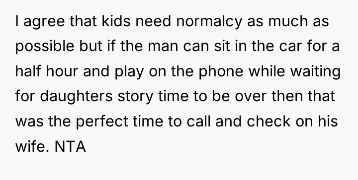 I agree that kids need normalcy as much as possible...