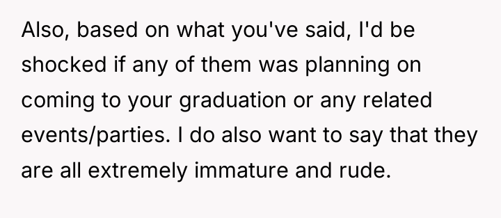 Also, based on what you've said, I'd be shocked if...