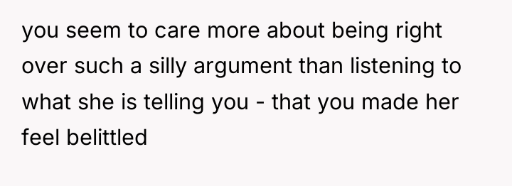 you seem to care more about being right over such...