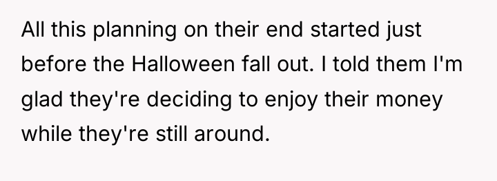 All this planning on their end started just before the...