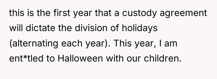 this is the first year that a custody agreement will...