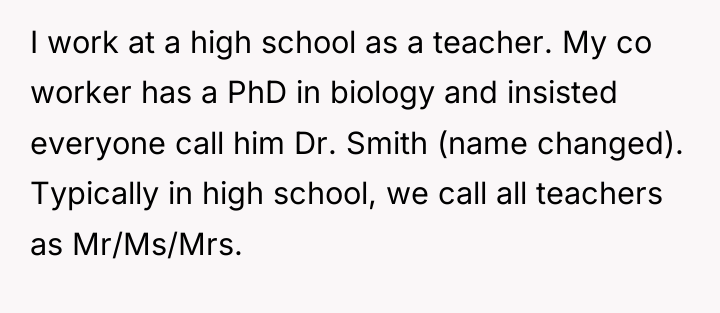 I work at a high school as a teacher. My...