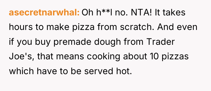 asecretnarwhal Oh h**l no. NTA! It takes hours to make...