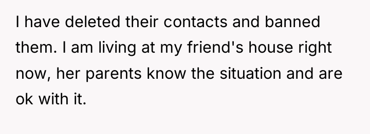 I have deleted their contacts and banned them. I am...