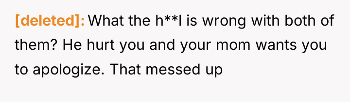 [deleted] What the h**l is wrong with both of them?...