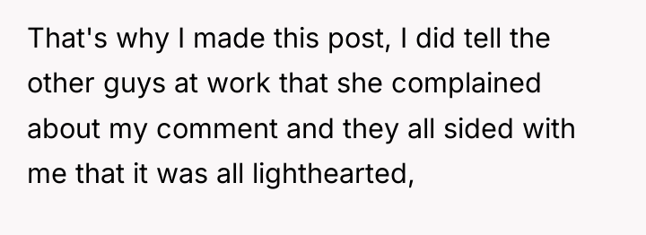 That's why I made this post, I did tell the...