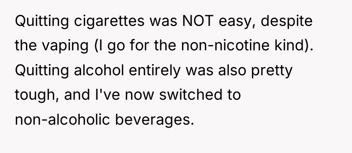 Quitting cigarettes was NOT easy, despite the vaping (I go...