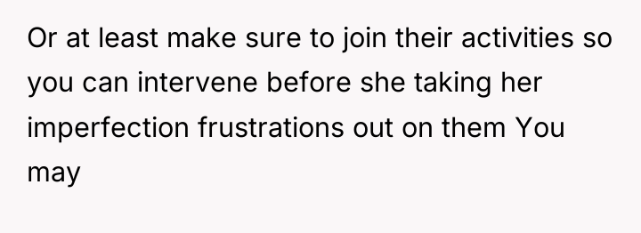 Or at least make sure to join their activities so...