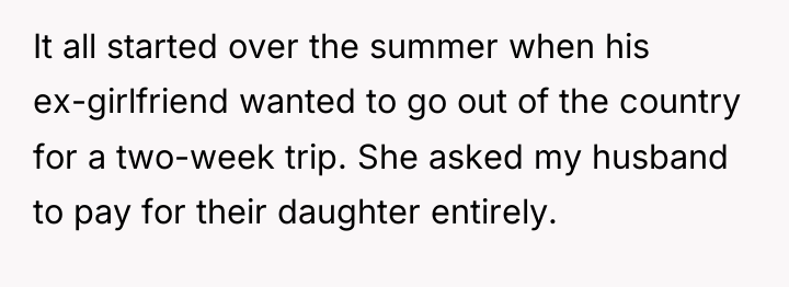It all started over the summer when his ex-girlfriend wanted...