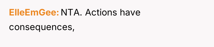 ElleEmGee NTA. Actions have consequences,