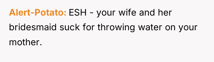 Alert-Potato ESH - your wife and her bridesmaid suck for...