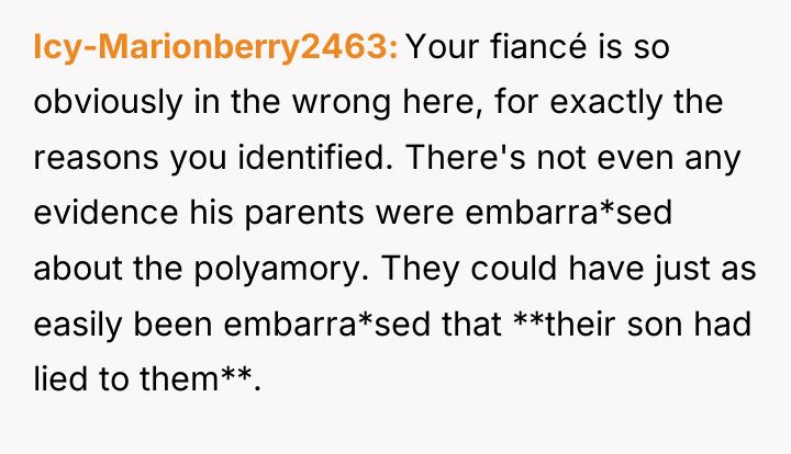 Icy-Marionberry2463 Your fiancé is so obviously in the wrong here,...