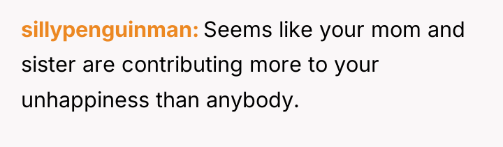 sillypenguinman Seems like your mom and sister are contributing more...