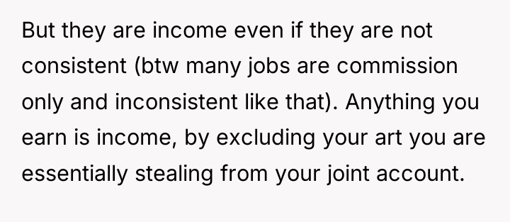 But they are income even if they are not consistent...