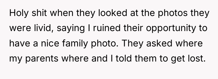 Holy shit when they looked at the photos they were...