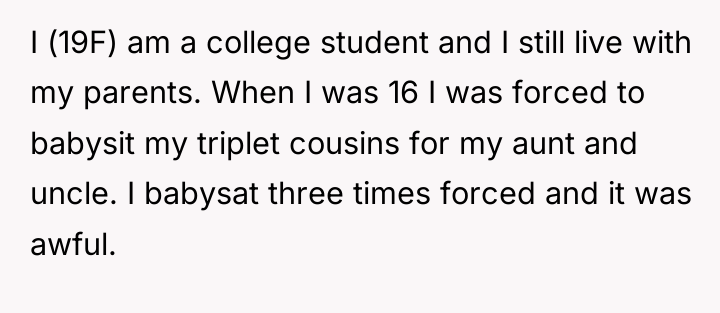 I (19F) am a college student and I still live...