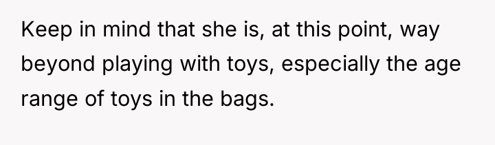 Keep in mind that she is, at this point, way...