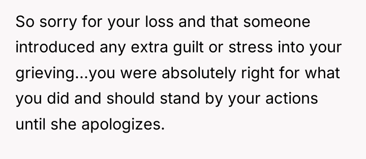 So sorry for your loss and that someone introduced any...