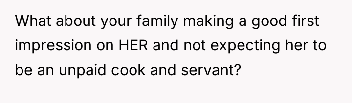 What about your family making a good first impression on...