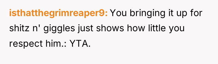 isthatthegrimreaper9 You bringing it up for shitz n' giggles just...