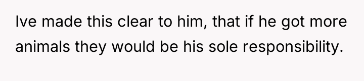 Ive made this clear to him, that if he got...