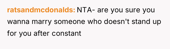 ratsandmcdonalds NTA- are you sure you wanna marry someone who...