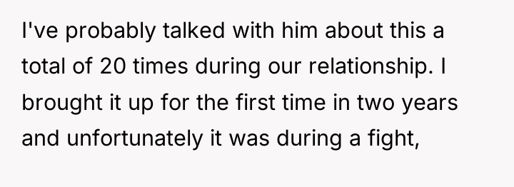 I've probably talked with him about this a total of...