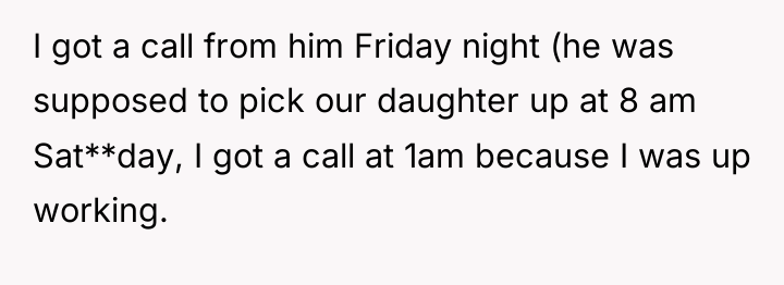 I got a call from him Friday night (he was...