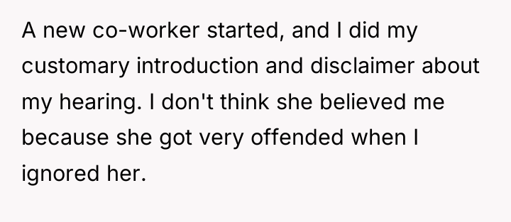 A new co-worker started, and I did my customary introduction...