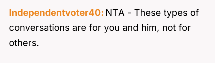 Independentvoter40 NTA - These types of conversations are for you...