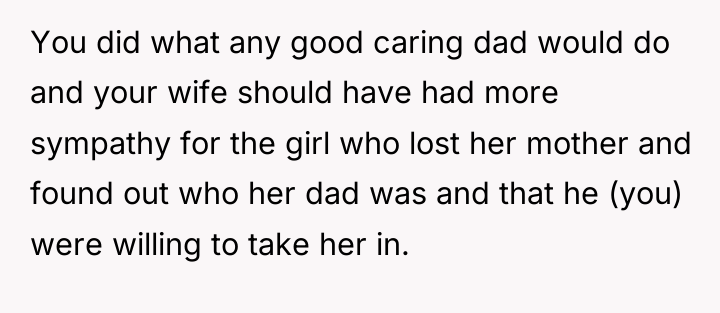 You did what any good caring dad would do and...