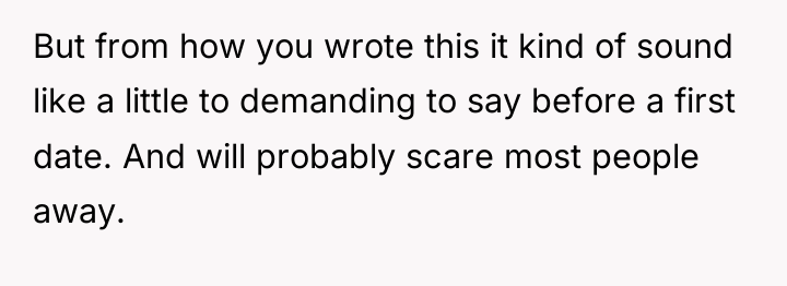 But from how you wrote this it kind of sound...