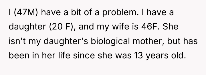 I (47M) have a bit of a problem. I have...