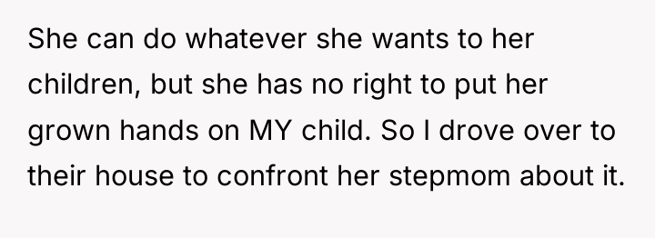 She can do whatever she wants to her children, but...