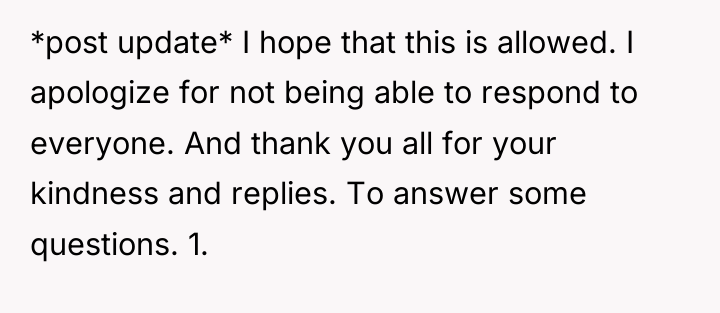 *post update* I hope that this is allowed. I apologize...